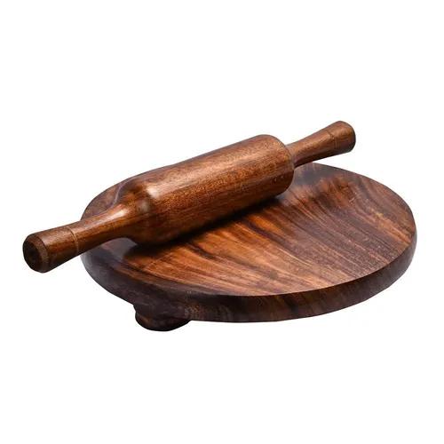 Pebblecrafts Wooden Chakla Belan Roller For Kitchen - 10 Inches