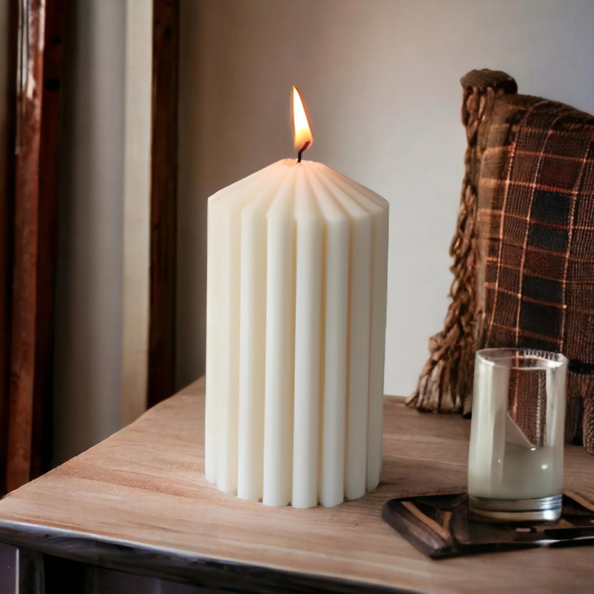 Fat Pillar Candle - Pack of 1